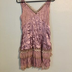 Satin and Lace Boho Tunic